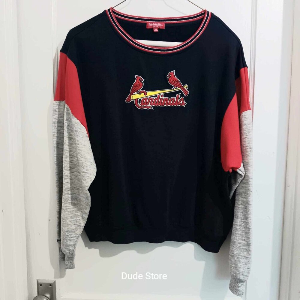 Mitchell & Ness St. Louis Cardinals Sweatshirt - Ladies XXL - Sewn Logos